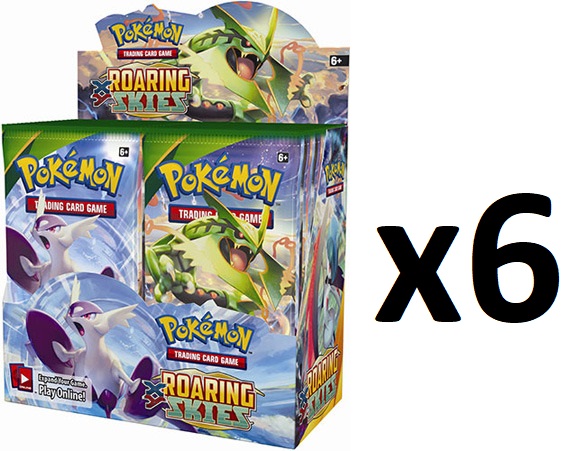 Pokemon XY6 Roaring Skies Booster Box CASE (6 Booster Boxes)